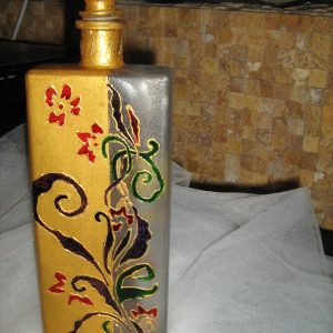 oslikana boca za alkohol